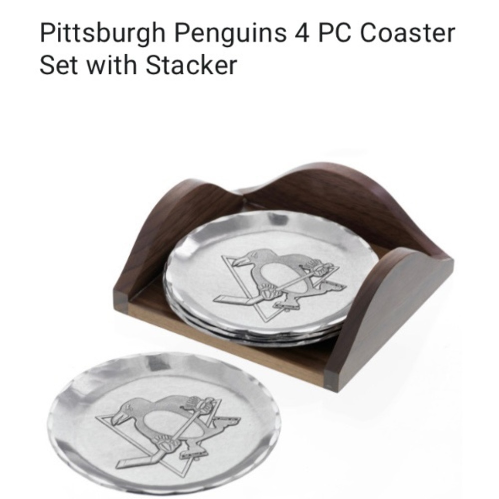 NEW Wendell August Pittsburgh Penguins Coasters